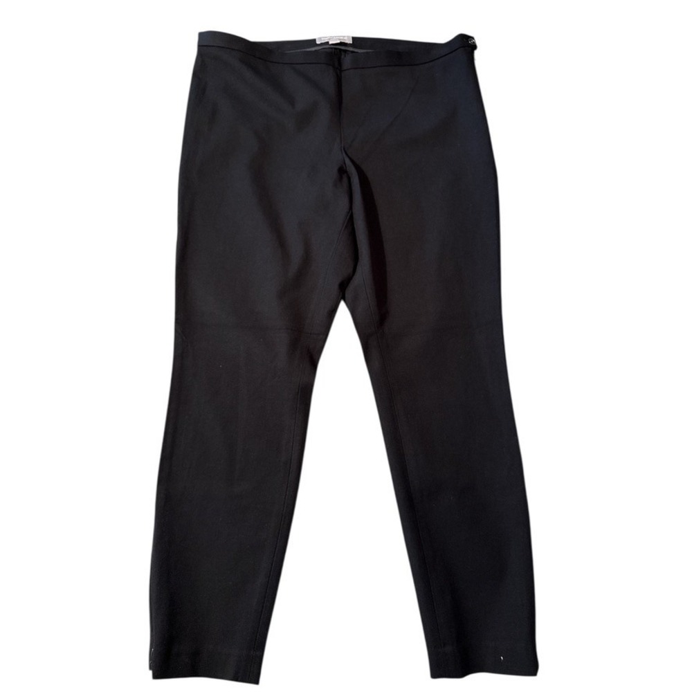 Banana Republic Sloan Fit Black Pants‎ Womens Size 14 Zipper Ankle Career